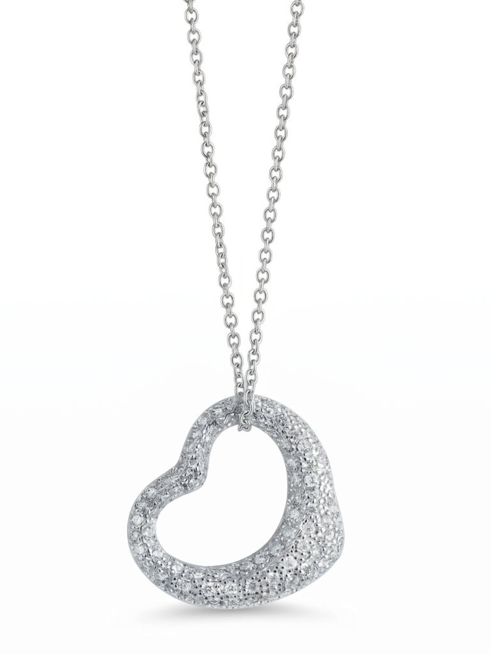 Heart Gemstone Necklace, 925 Sterling Silver Charmed Aroma Love Story